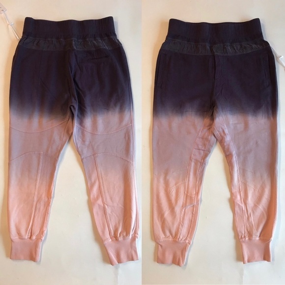 Young Fabulous & Broke Ombré Joggers Purple Pink Tie Dye Small - Picture 2 of 8
